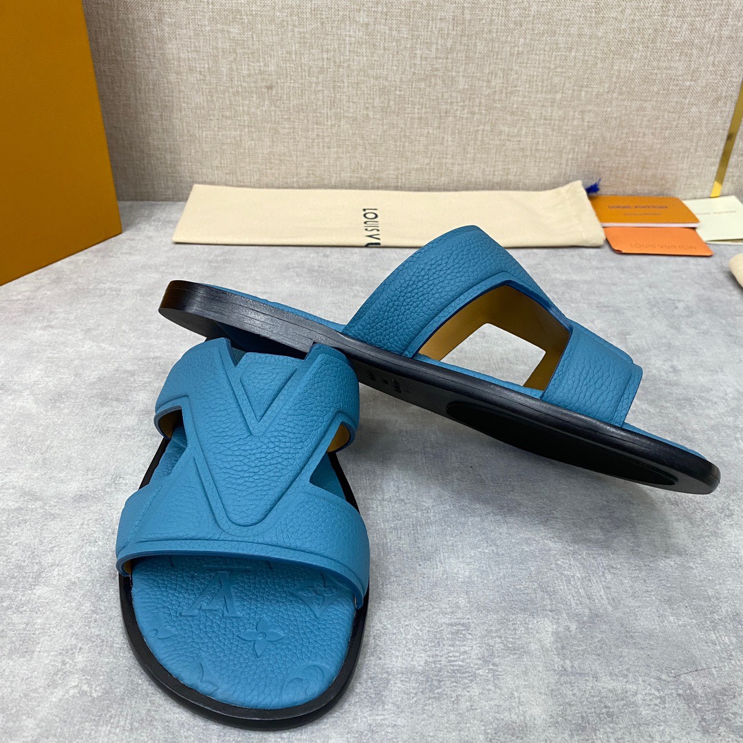 Men L*ouis V*uitton Top Slippers