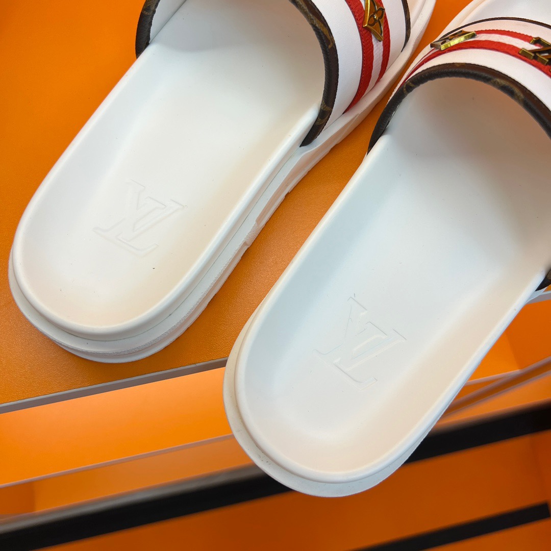 Men L*ouis V*uitton Top Slippers