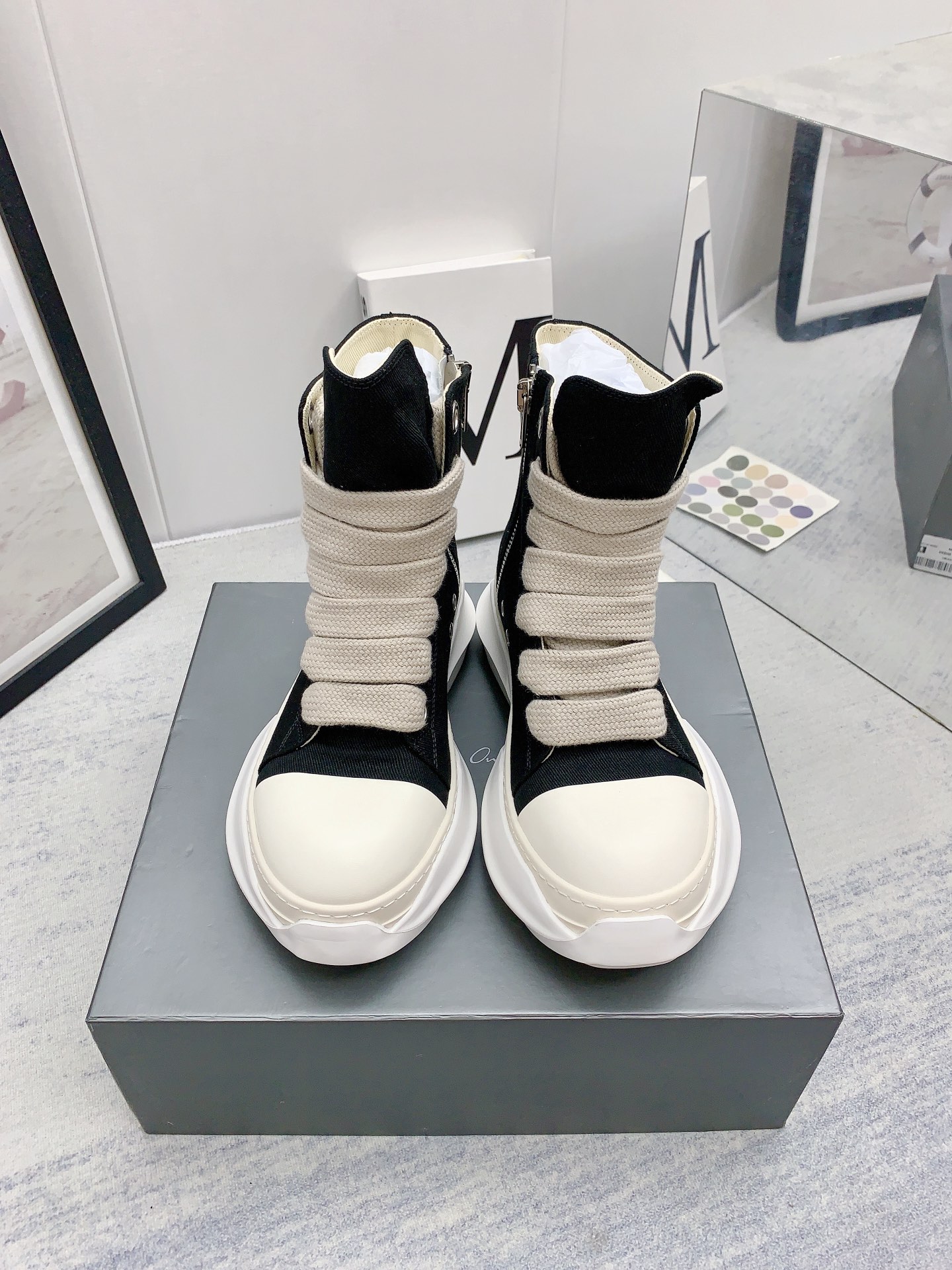 Men Women R*ick O*wens Top Sneaker