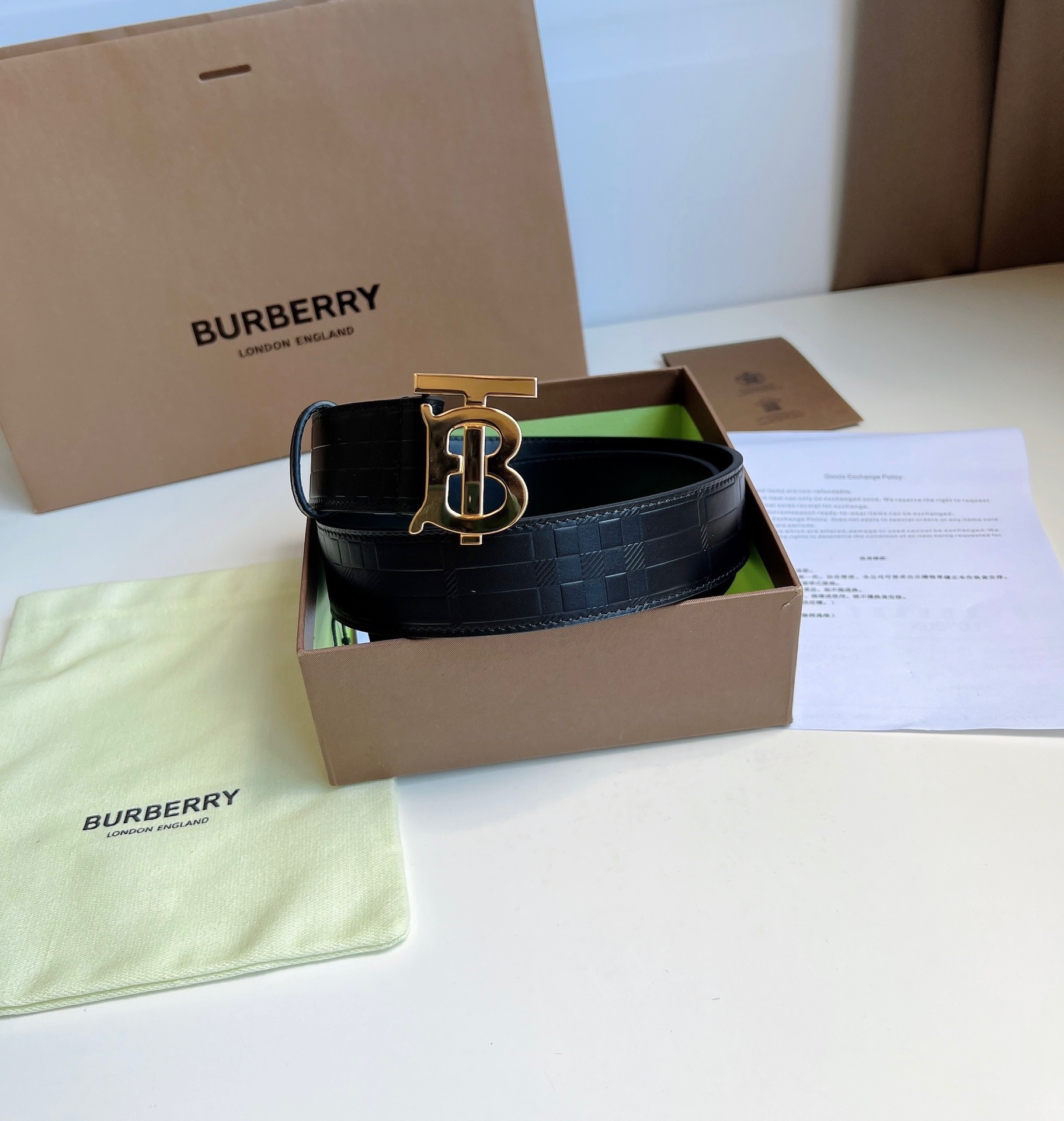B.urberrry Belts Top Quality 35MM