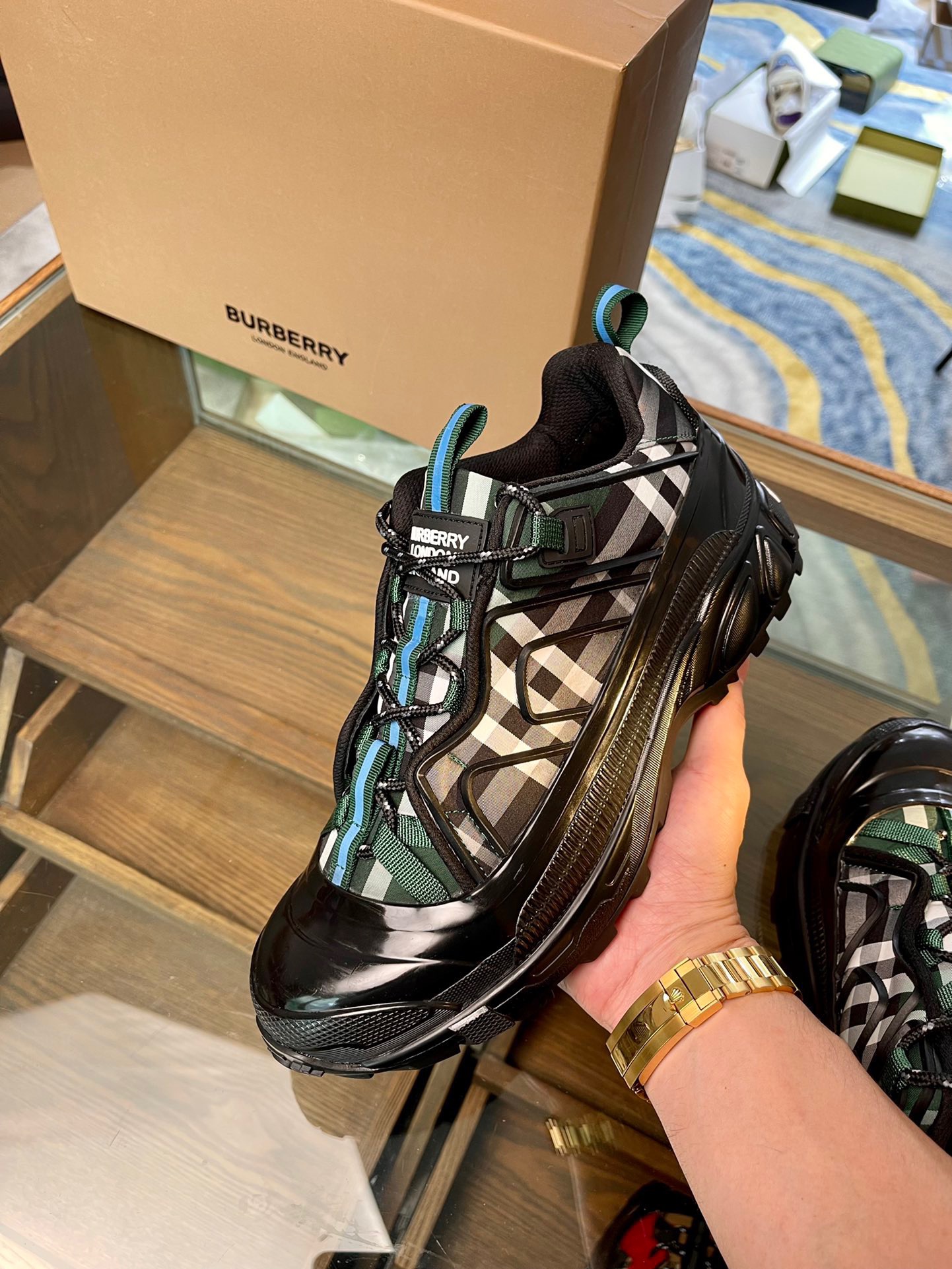 Men B*urberry Top Sneaker Maikesneakers