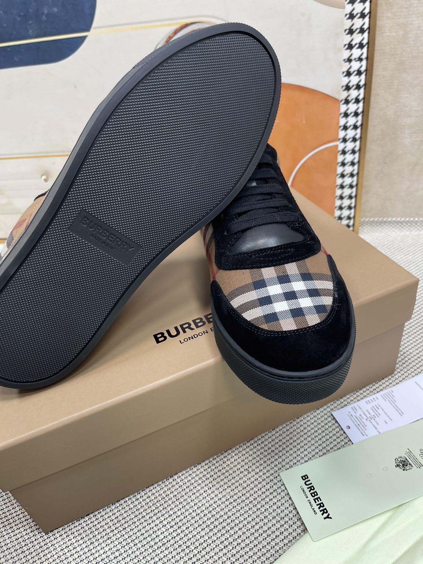 Men B*urberry Top Sneaker