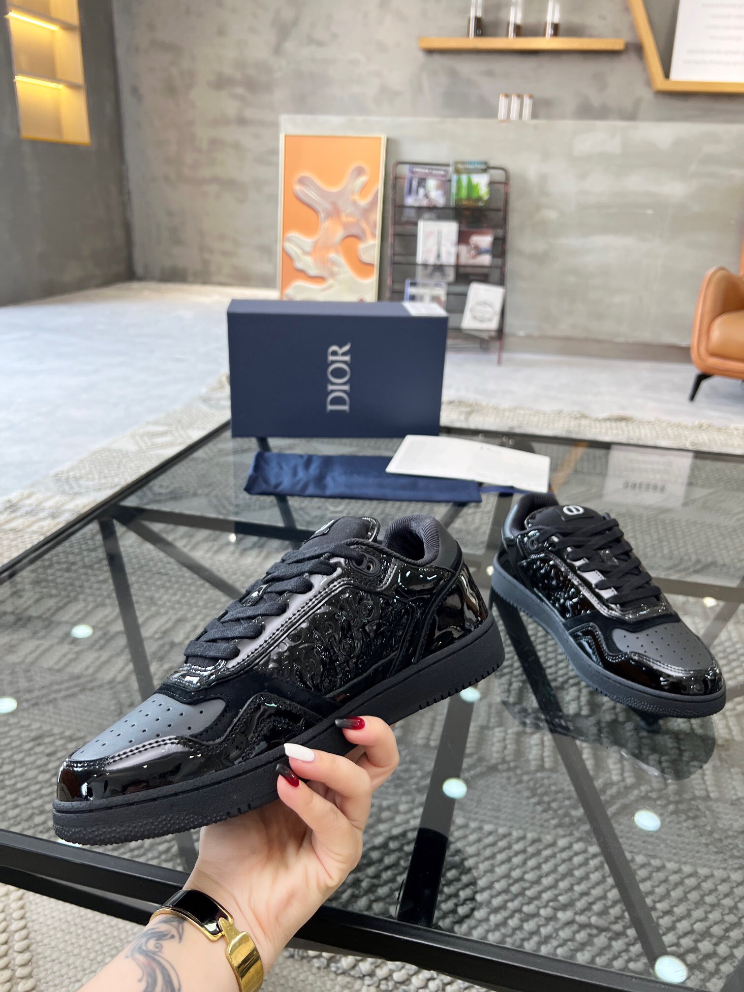 Men Women D*ior Top Sneaker