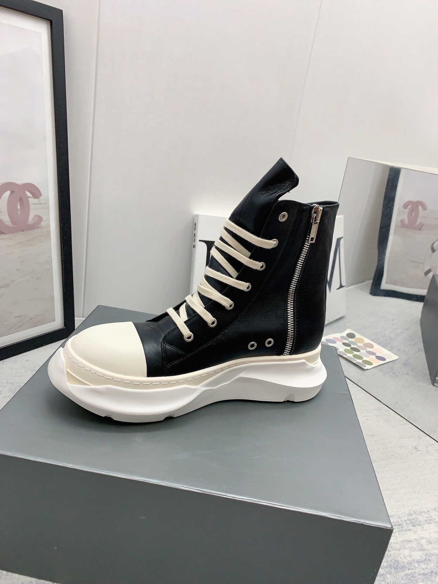 Men Women R*ick O*wens Top Sneaker