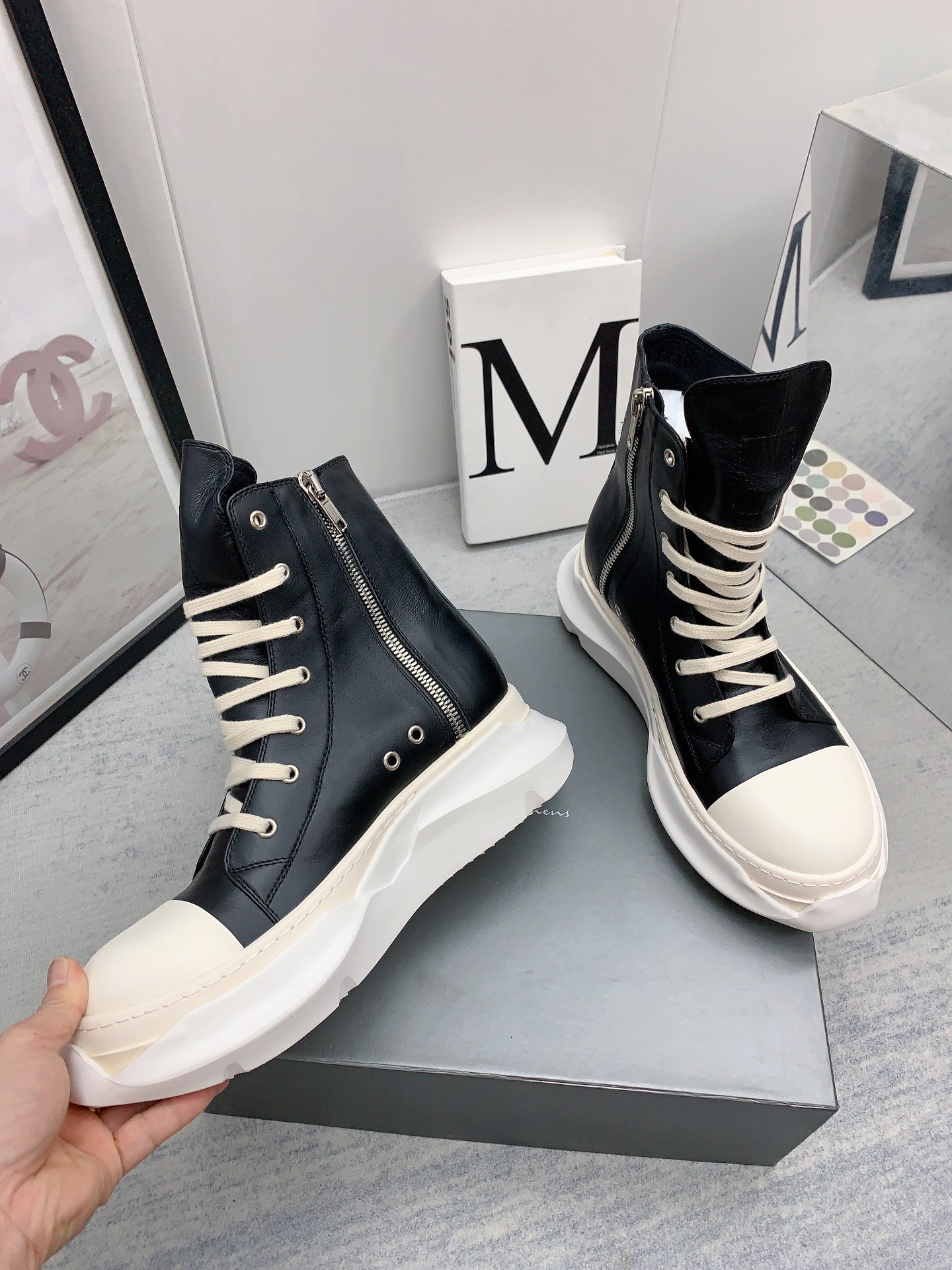 Men Women R*ick O*wens Top Sneaker