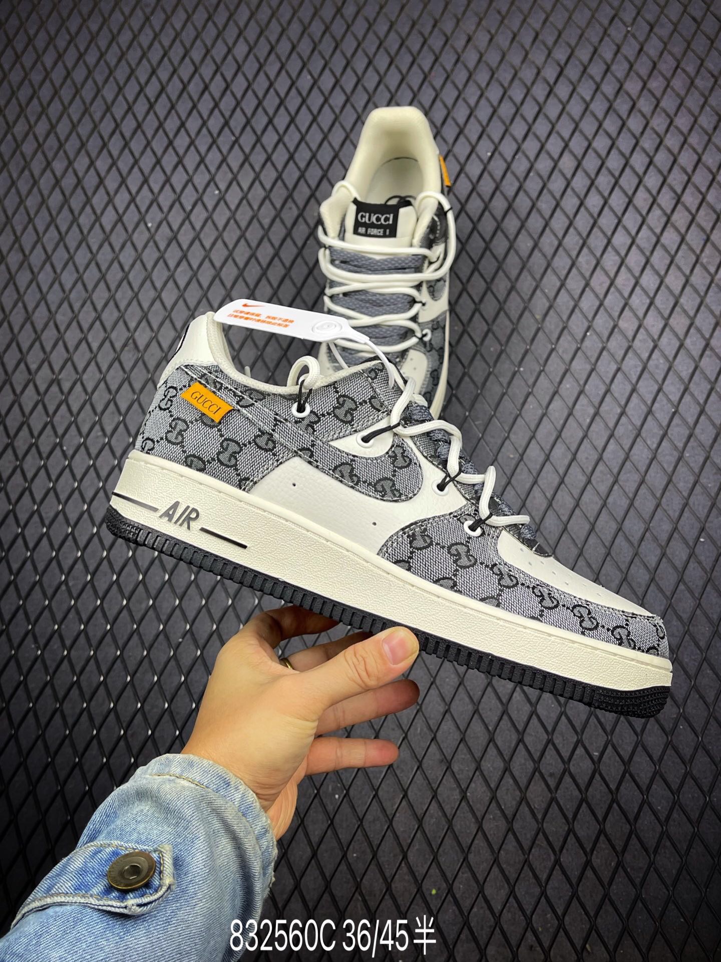 Men Women G*ucci +Nike Air Force 1 low