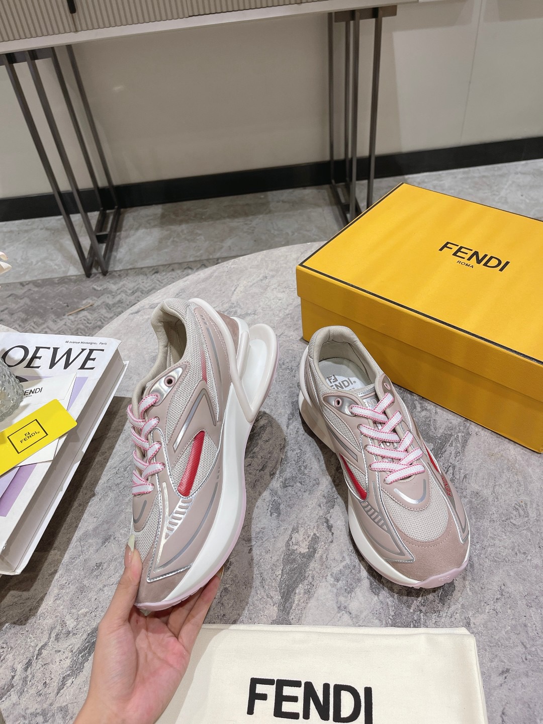 Men Women F*endi Top Sneaker