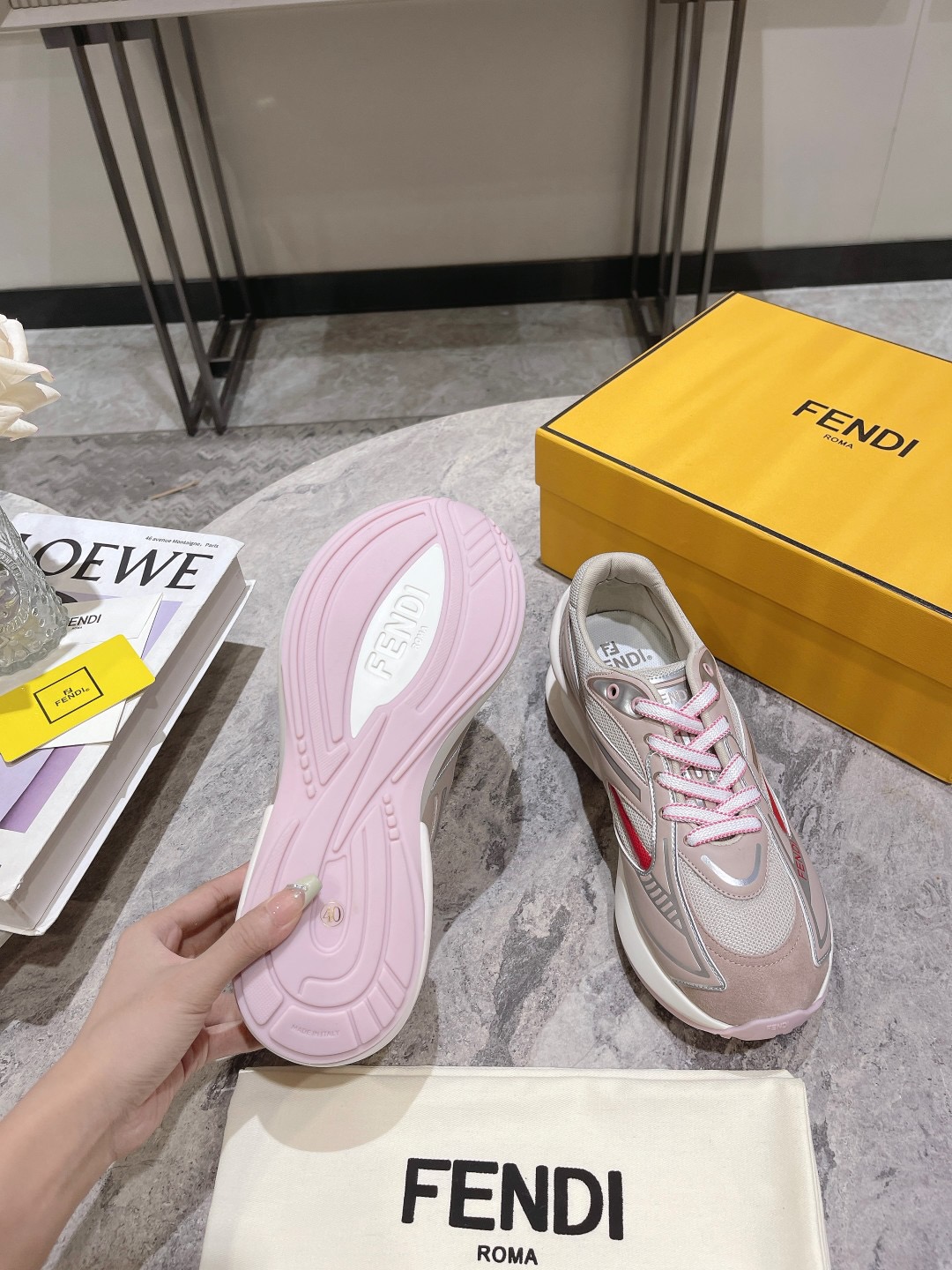 Men Women F*endi Top Sneaker