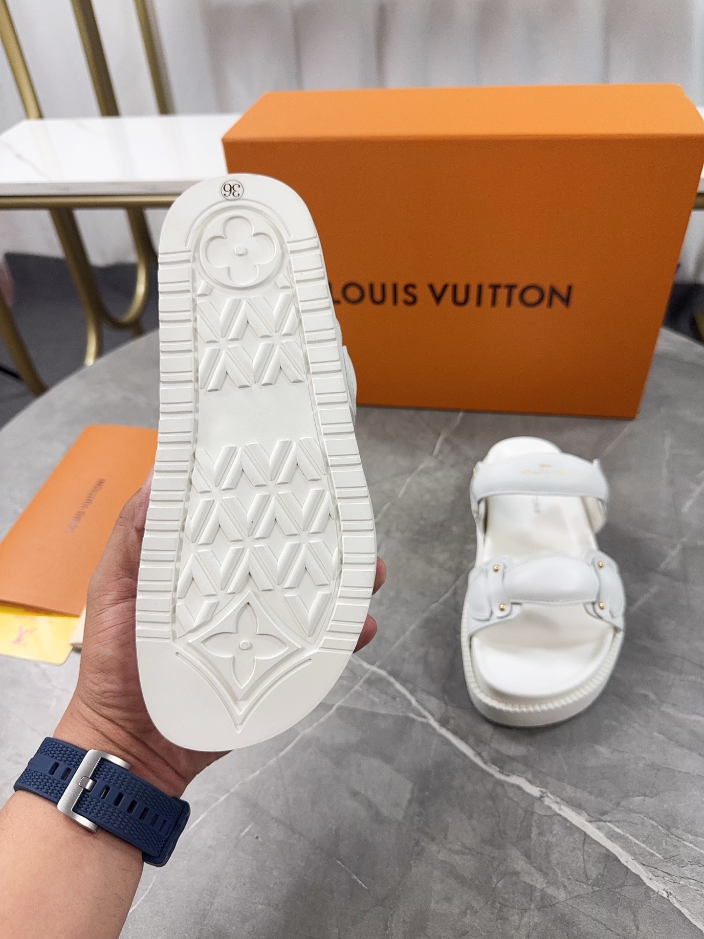 Women L*ouis V*uitton Top Sandals