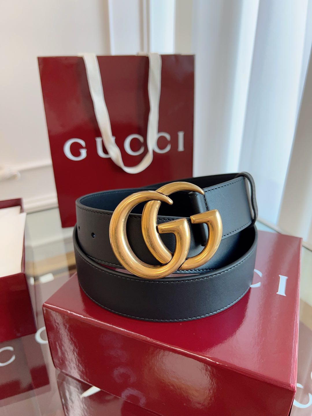 G*ucci Belts Top Quality 4cm