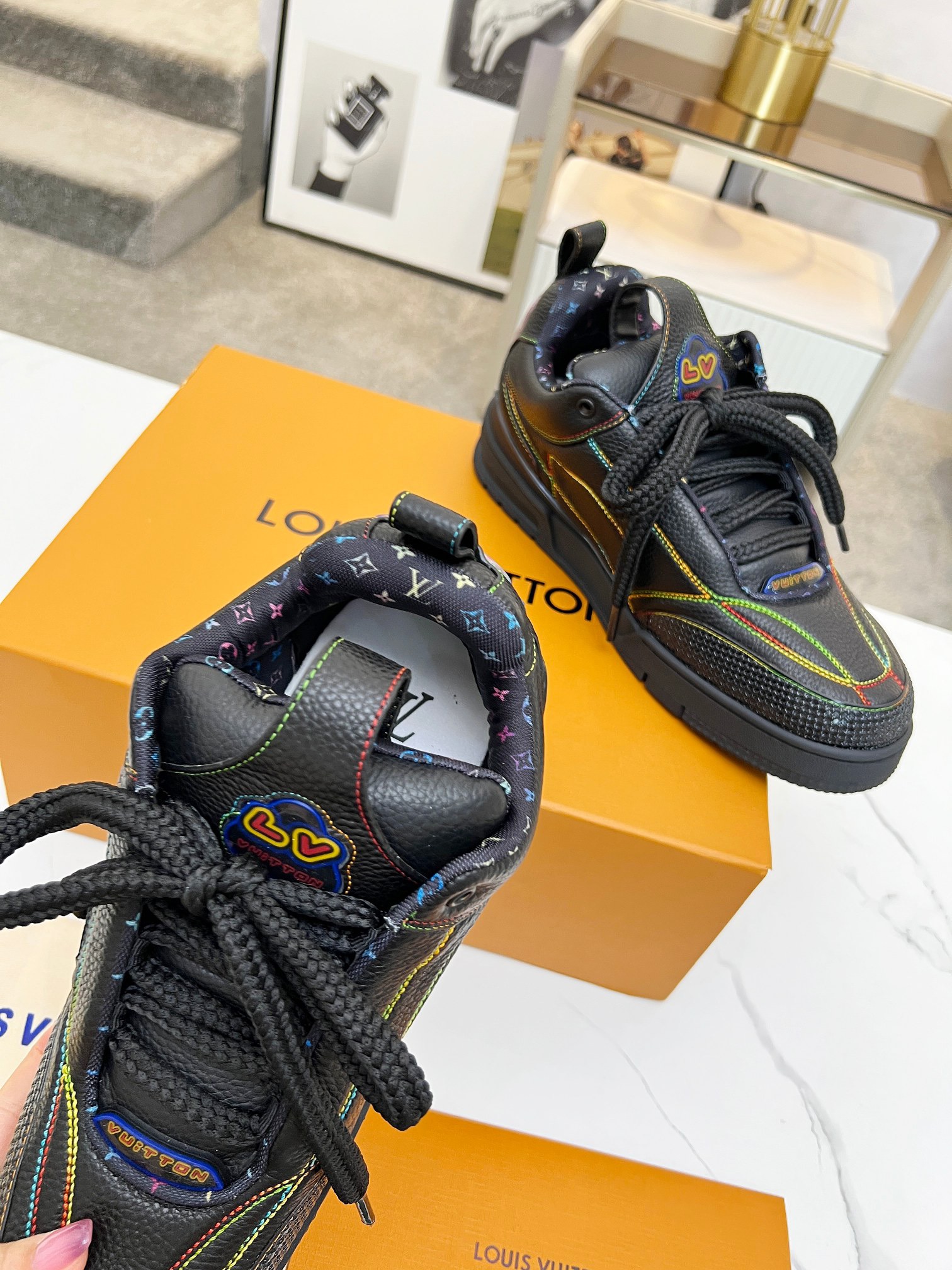 Men Women L*ouis V*uitton Top Sneaker L*V Trainer size 35-46