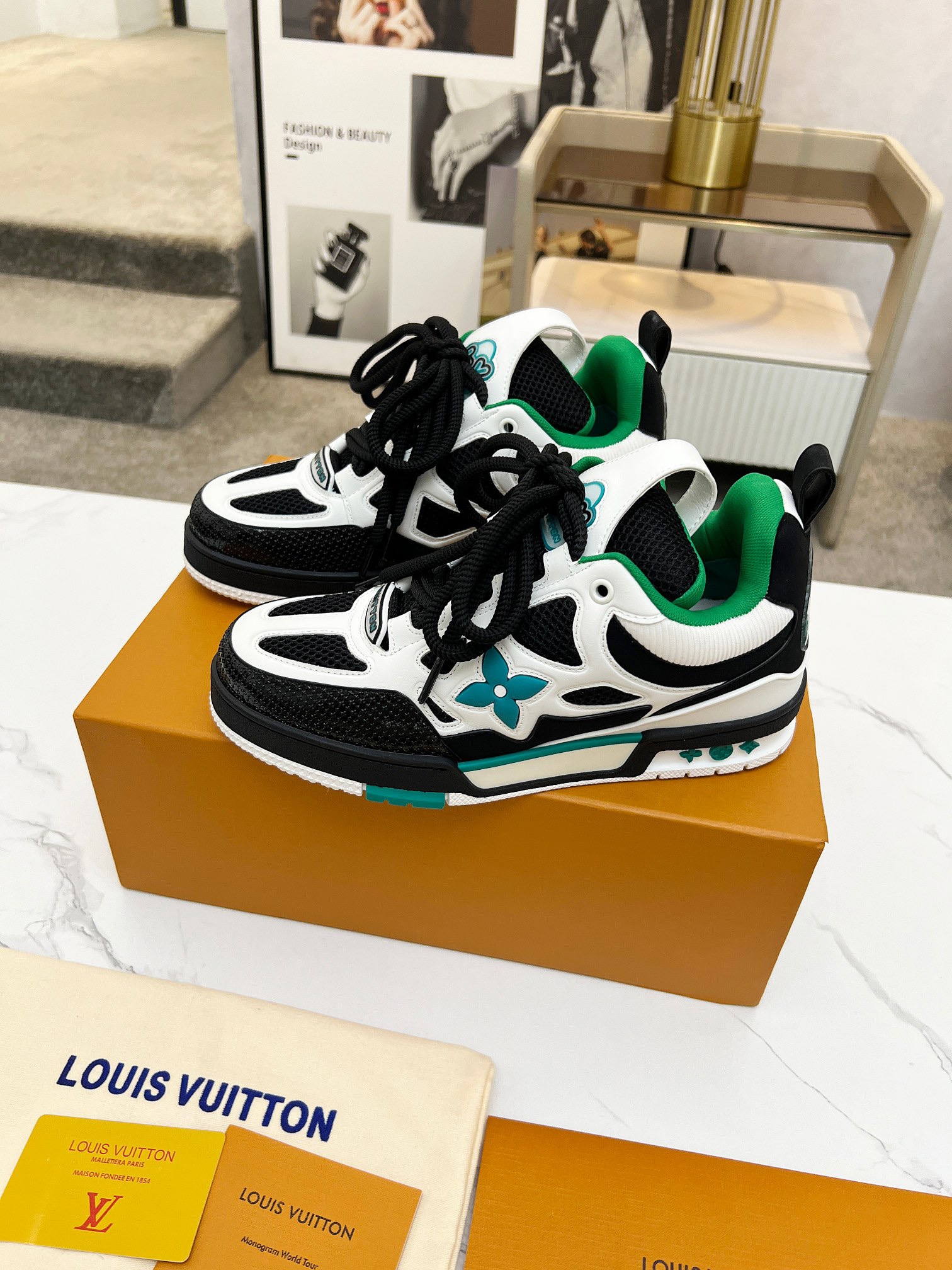 Men Women L*ouis V*uitton Top Sneaker L*V Trainer size 35-46