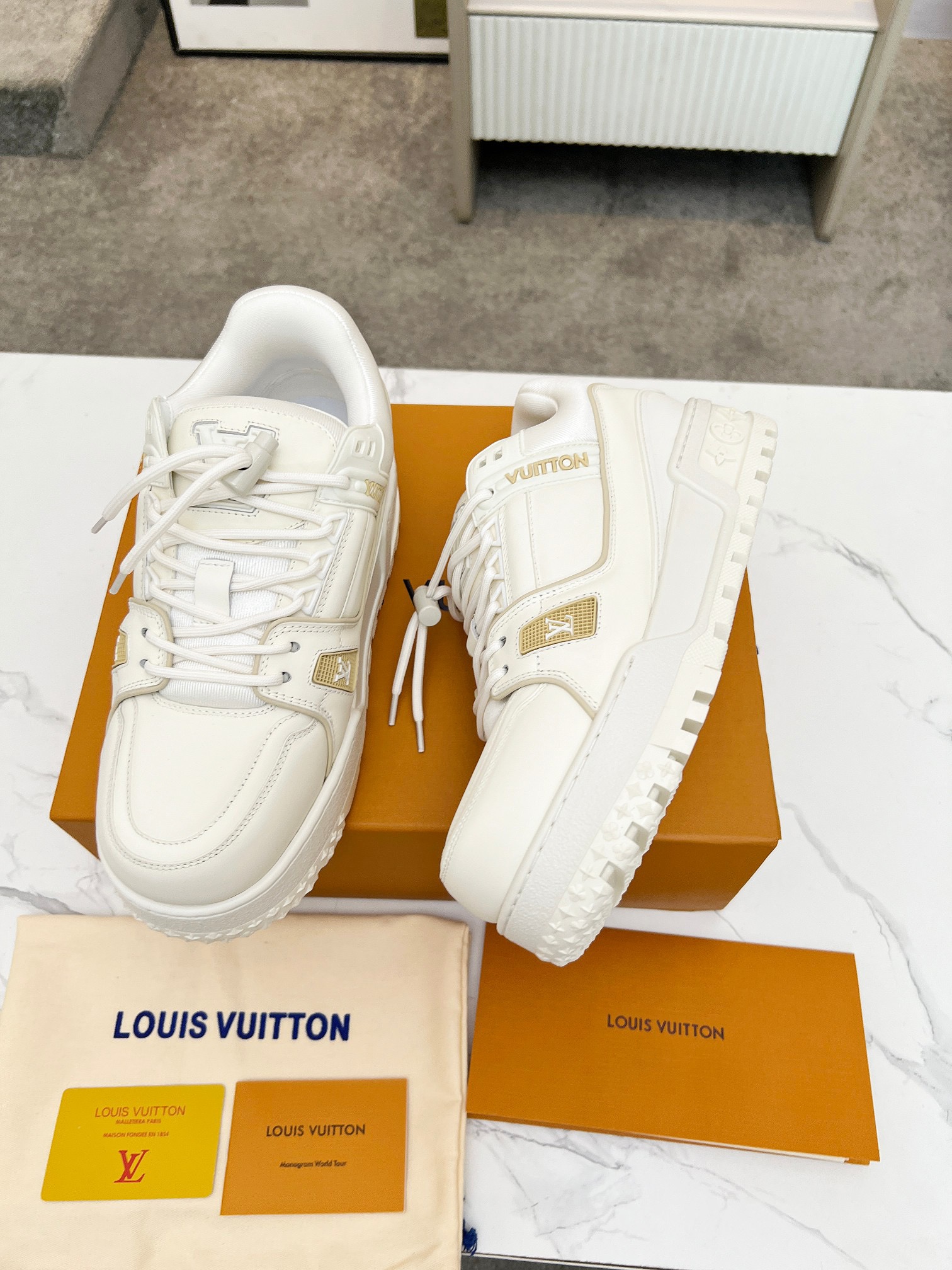 Men Women L*ouis V*uitton Top Sneaker L*V Trainer size 35-46