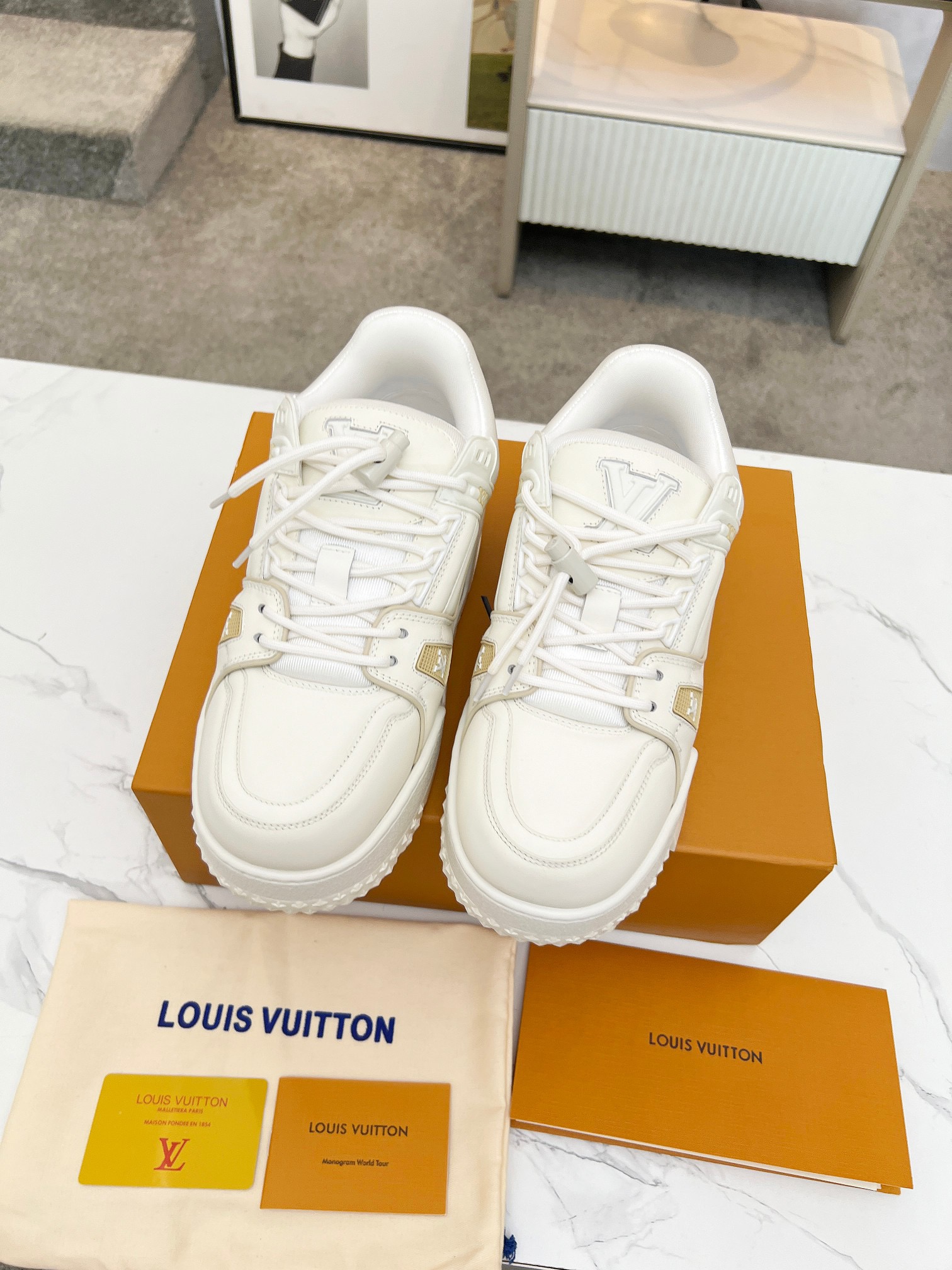 Men Women L*ouis V*uitton Top Sneaker L*V Trainer size 35-46