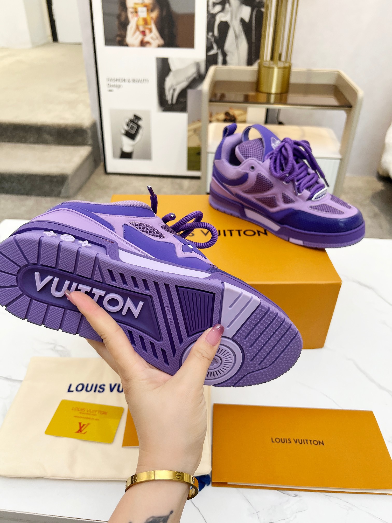Men Women L*ouis V*uitton Top Sneaker L*V Trainer size 35-46
