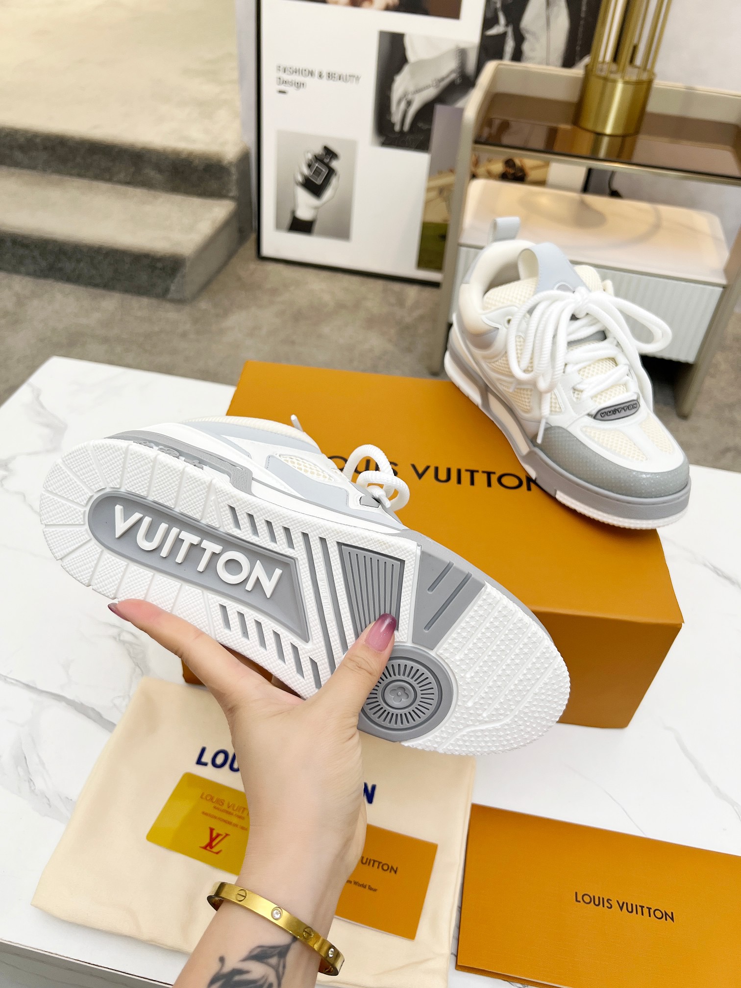 Men Women L*ouis V*uitton Top Sneaker L*V Trainer size 35-46