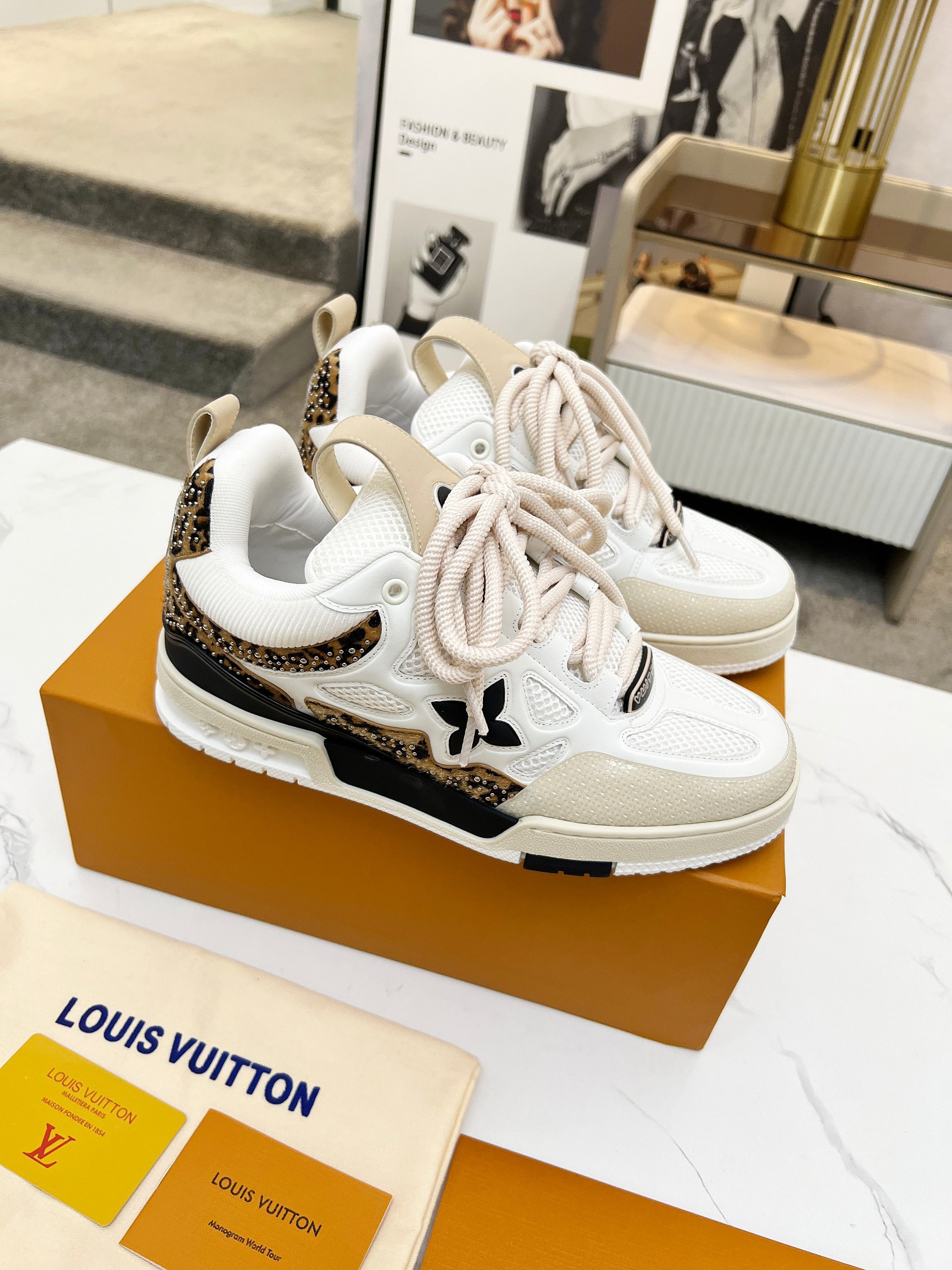 Men Women L*ouis V*uitton Top Sneaker L*V Trainer size 35-46