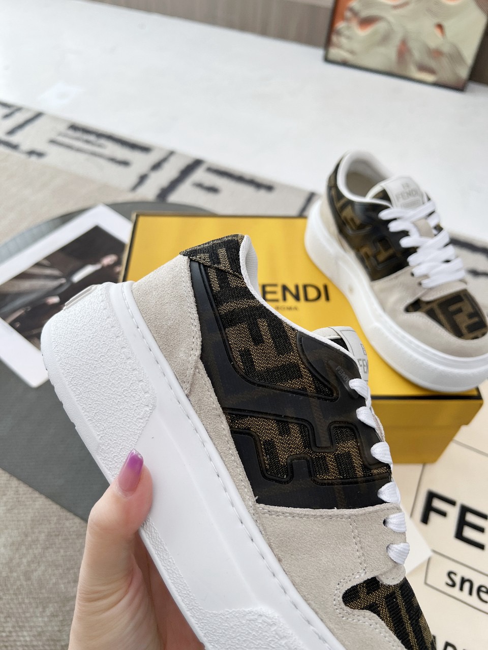 Men Women F*endi Top Sneakers size 35-46