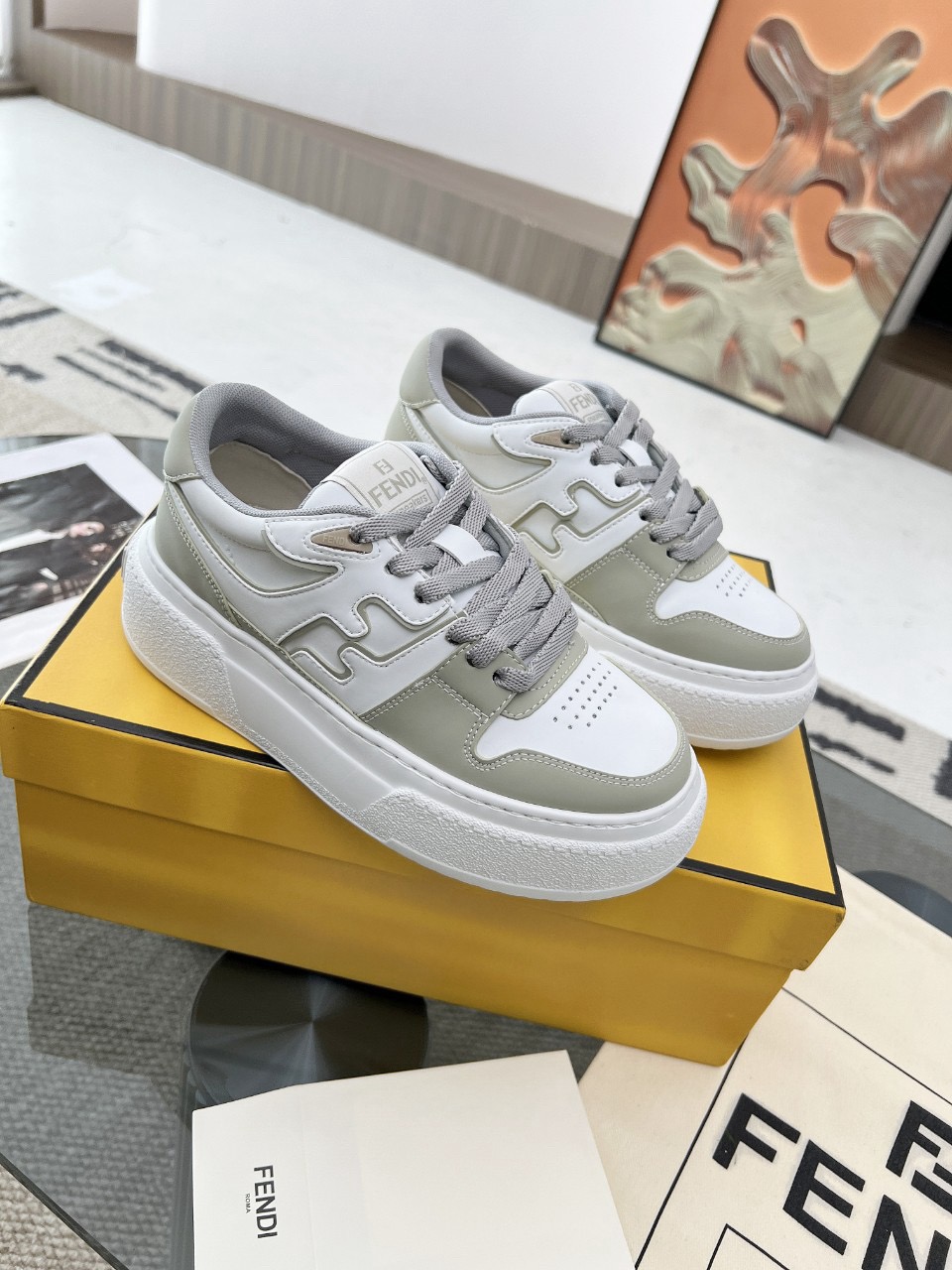 Men Women F*endi Top Sneakers size 35-46