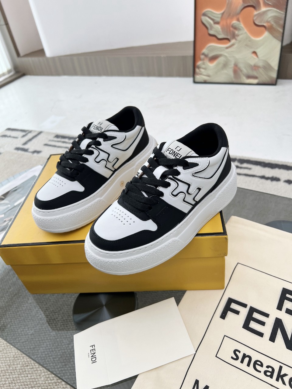 Men Women F*endi Top Sneakers size 35-46