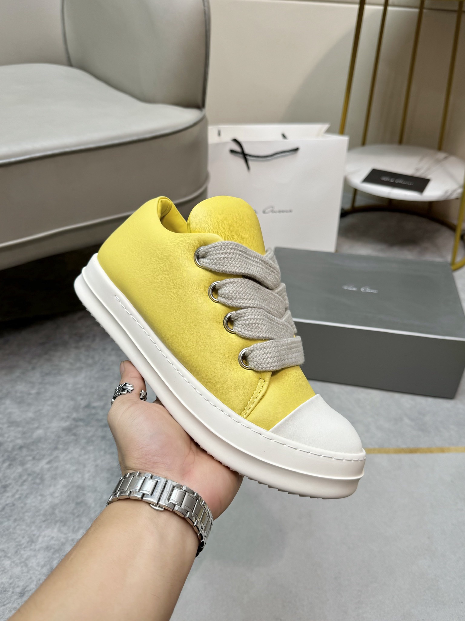 Men Women R*ICK OWENS Top SNEAKERS