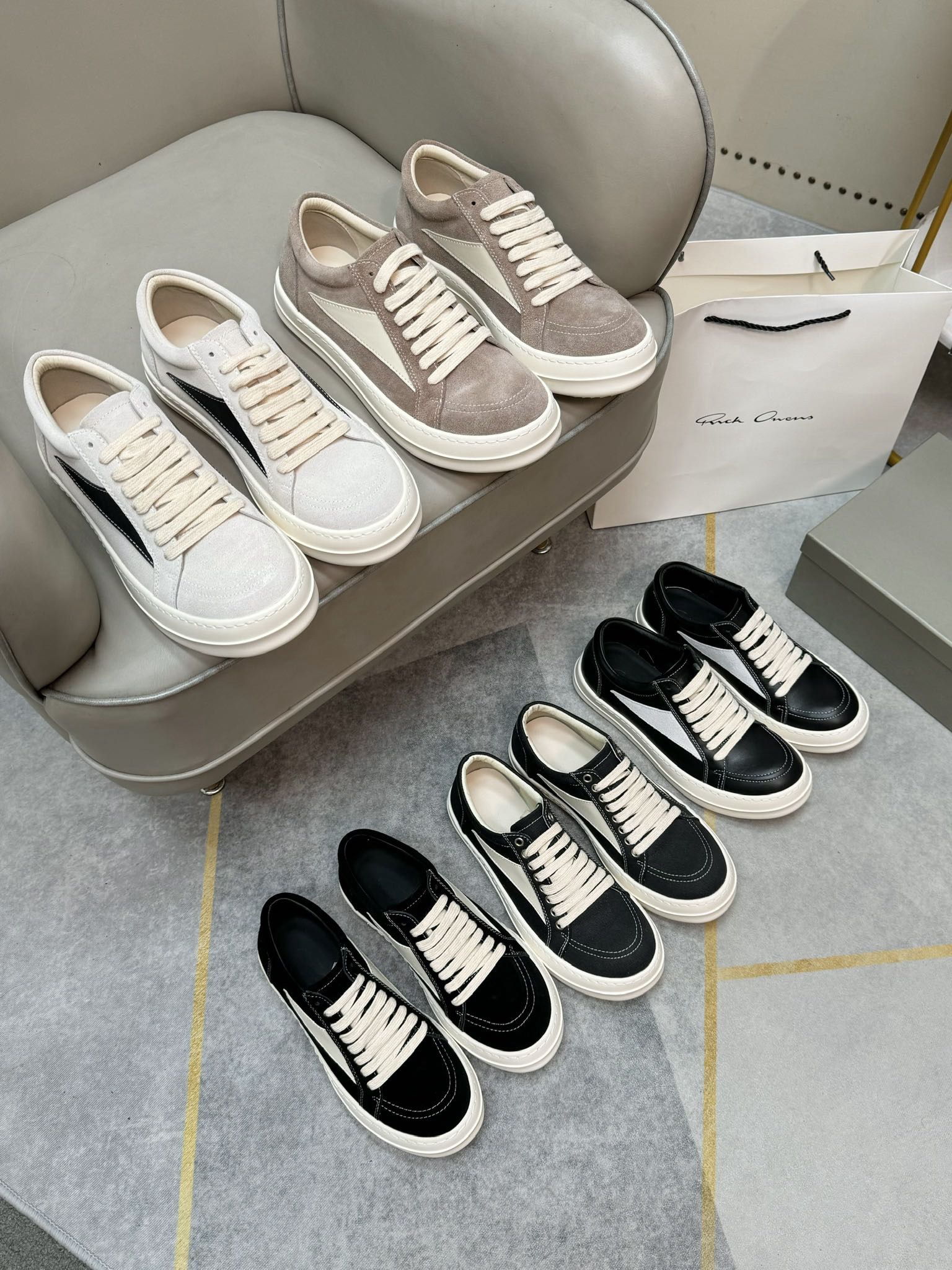 Men Women R*ICK OWENS Top SNEAKERS