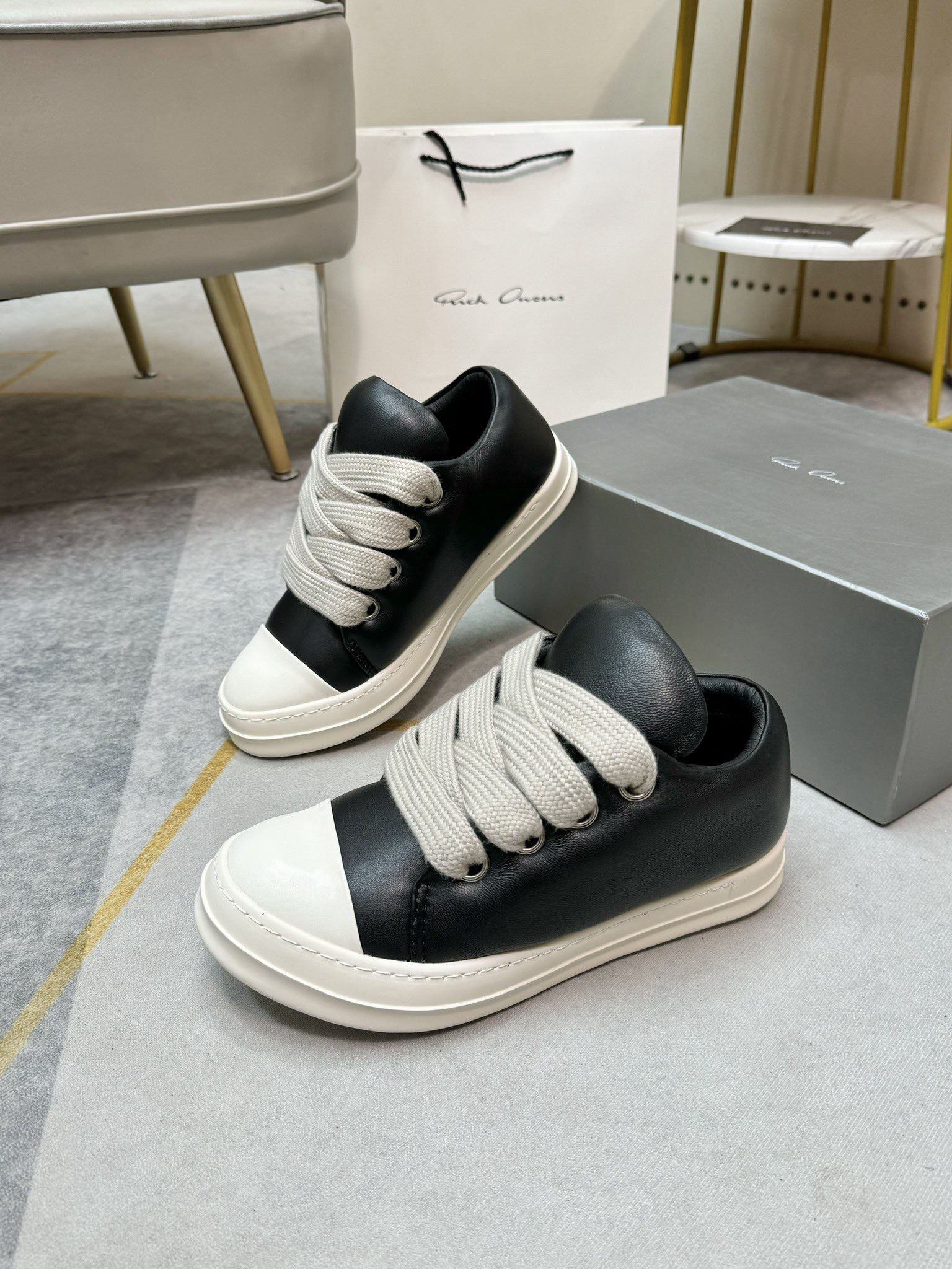 Men Women R*ICK OWENS Top SNEAKERS