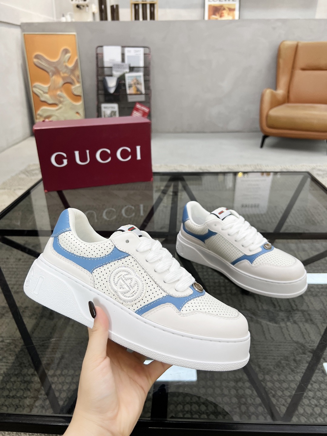 Men Women G*ucci Top quality 1:1 Sneaker size 35-46